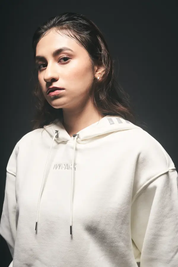 Adidas Ivy Park Ivytopia high-fashion athletic campaign makeup look 2