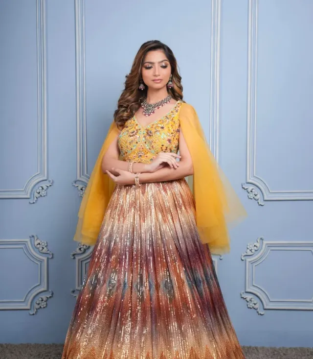 Radiant ceremonial makeup look 1 for Sangeet, Mehendi and Haldi celebrations